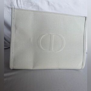 Dior Cream Canvas Cosmetic Bag